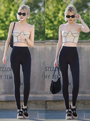 High Waist Seamless Yoga Leggings Slim Fit Sports Pants