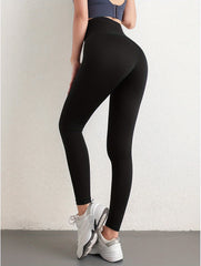 Tummy Control Yoga Leggings with Butt Lifting Print