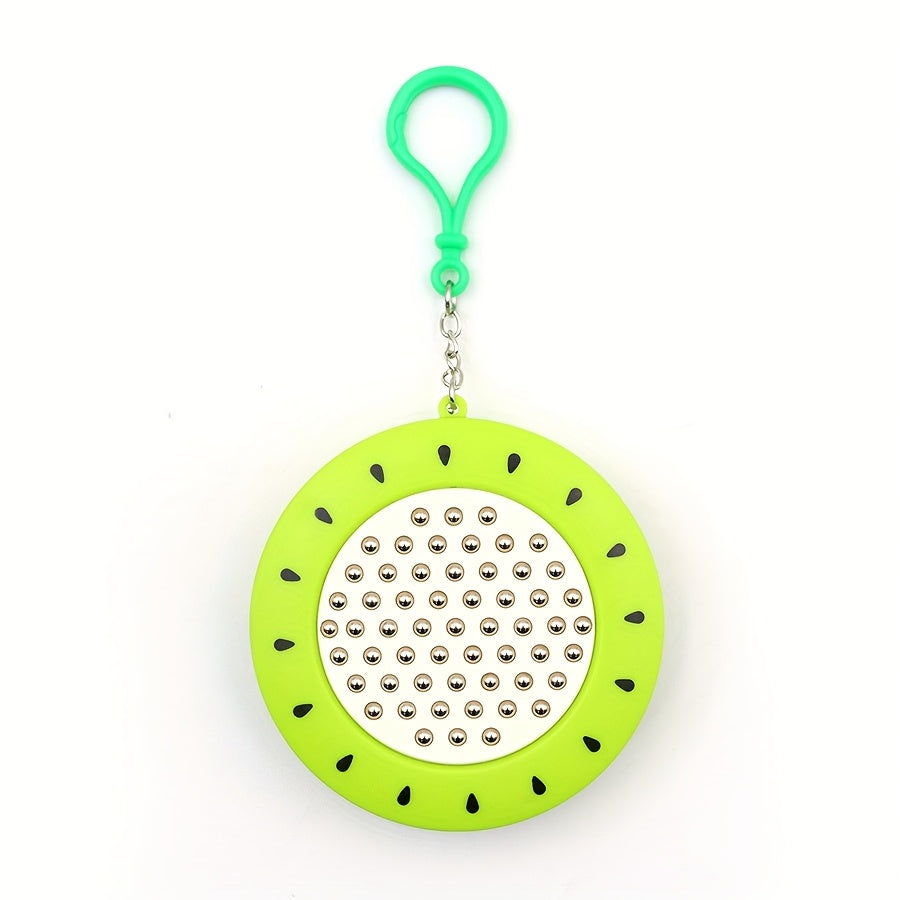 Colorful Magnetic Ball Drawing Board Keychain Fun Toy Red & Green Accents