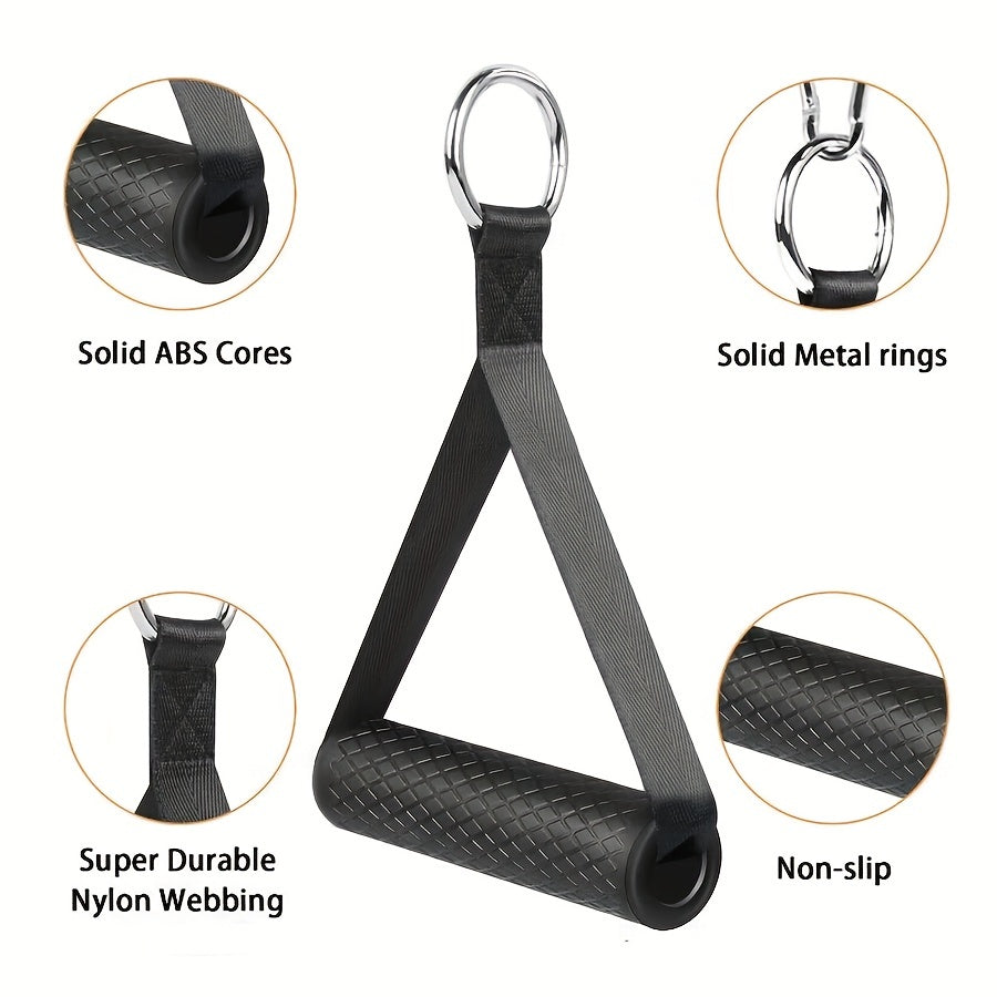 Resistance Band Set with Rubber Handles for Yoga Strength Training