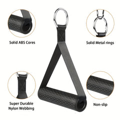 Resistance Band Set with Rubber Handles for Yoga Strength Training