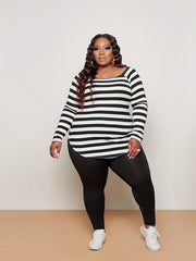 Long Sleeve T shirt & Pants Set Women's Medium Stretch 2pcs Set