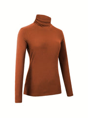 Women's Turtleneck Thermal Underwear Plush Top