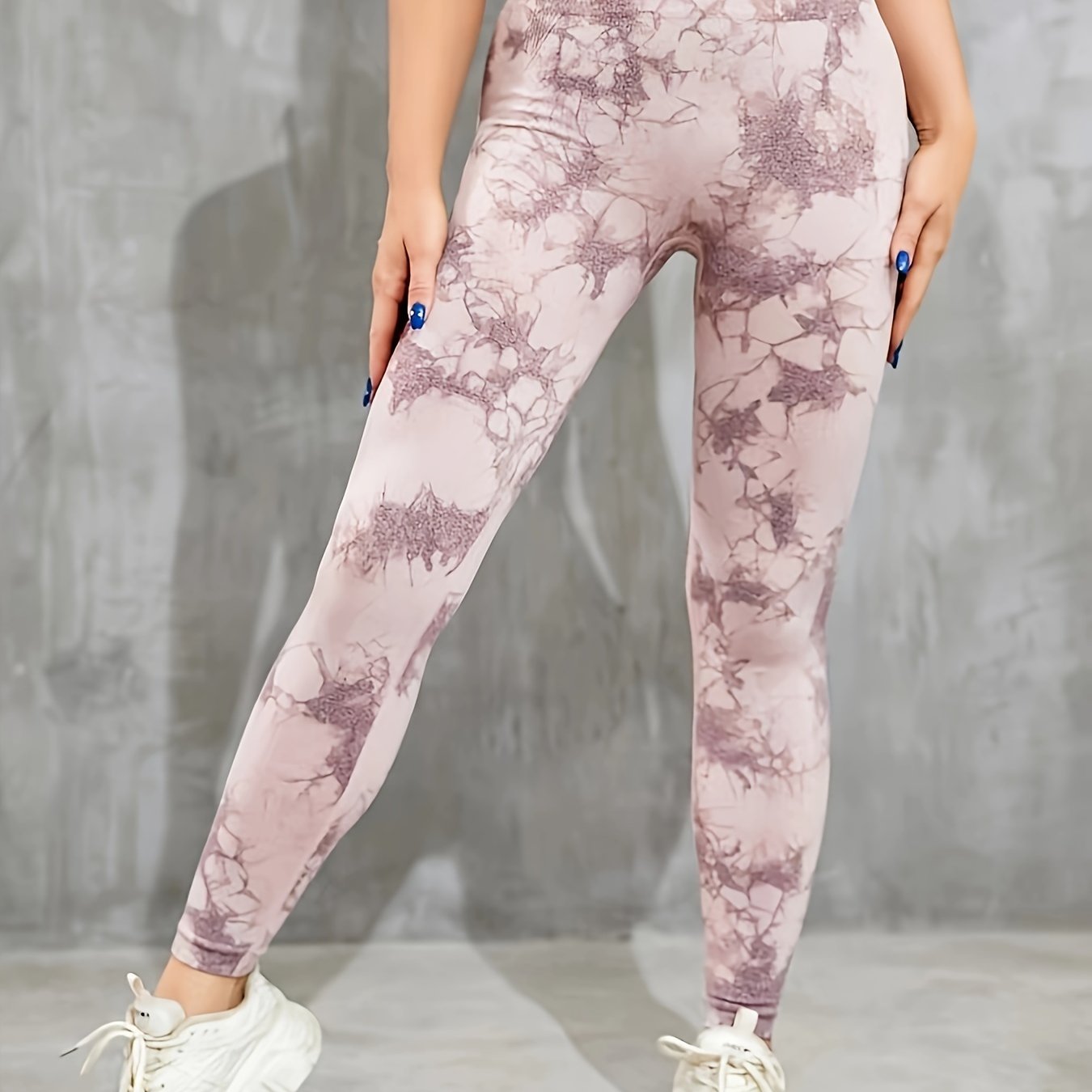 Tie Dye High Waist Seamless Yoga Pants High Stretch