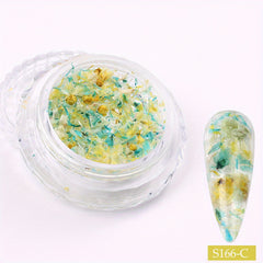 3D Dried Flowers Nail Art Decoration Stickers DIY Manicure Designs