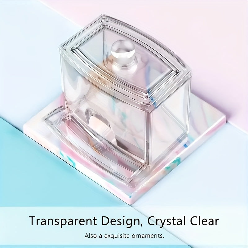 Clear Swab Rack Ball Dispenser for Bathroom Storage