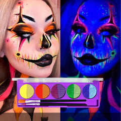 Water Activated Eyeliner Face Paint Palette - Halloween Makeup