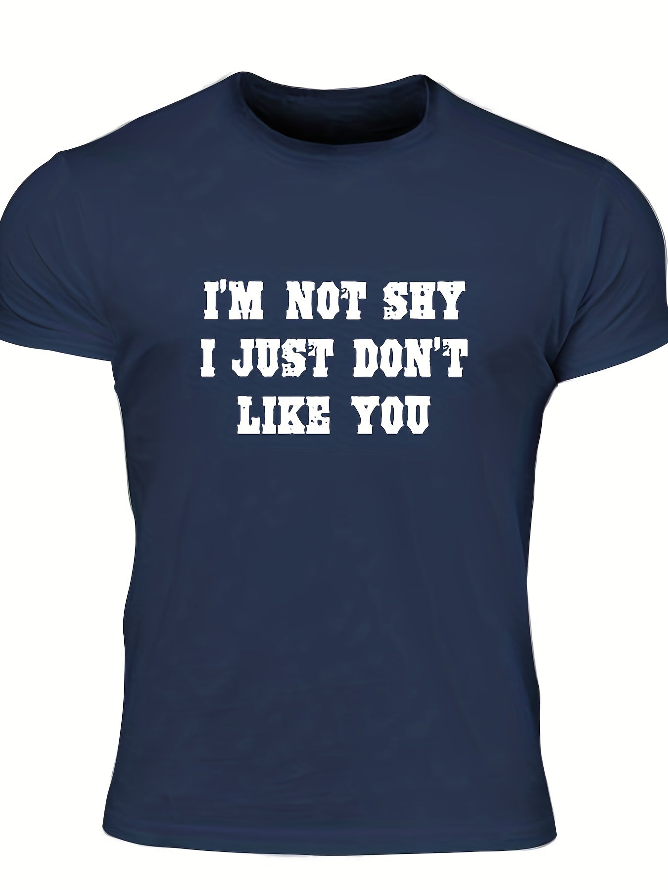 Bold & Unapologetic Men's Letter Print T-shirt for Summer