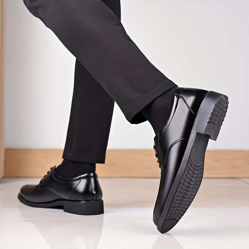 Men's Lace Up Derby Shoes Wear resistant Non Slip Formal Shoes