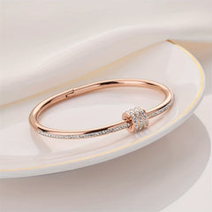 Titanium Steel Hand Jewelry Sparkling Rhinestone Energy Healing Bracelet