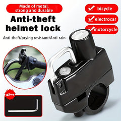 Functional Anti Theft Lock for Motorcycle Helmet