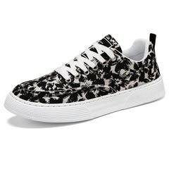 Men's Ink Wash Painting Canvas Sneakers Casual Walking Shoes