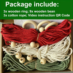 Macrame Christmas Tree DIY Kit - Perfect Gift for Beginners