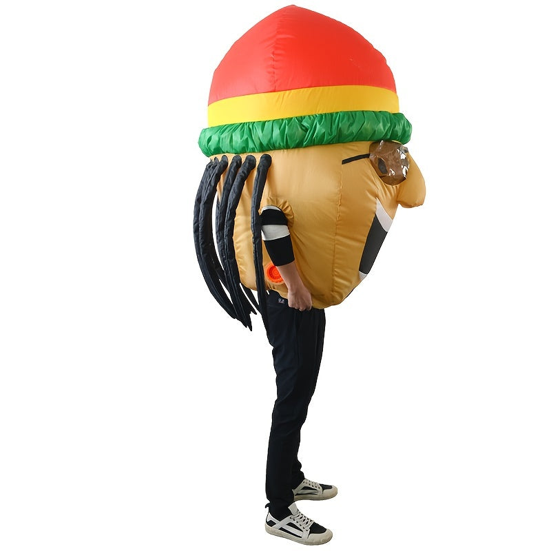 Inflatable Jamaican Costume Adult Size 150cm
