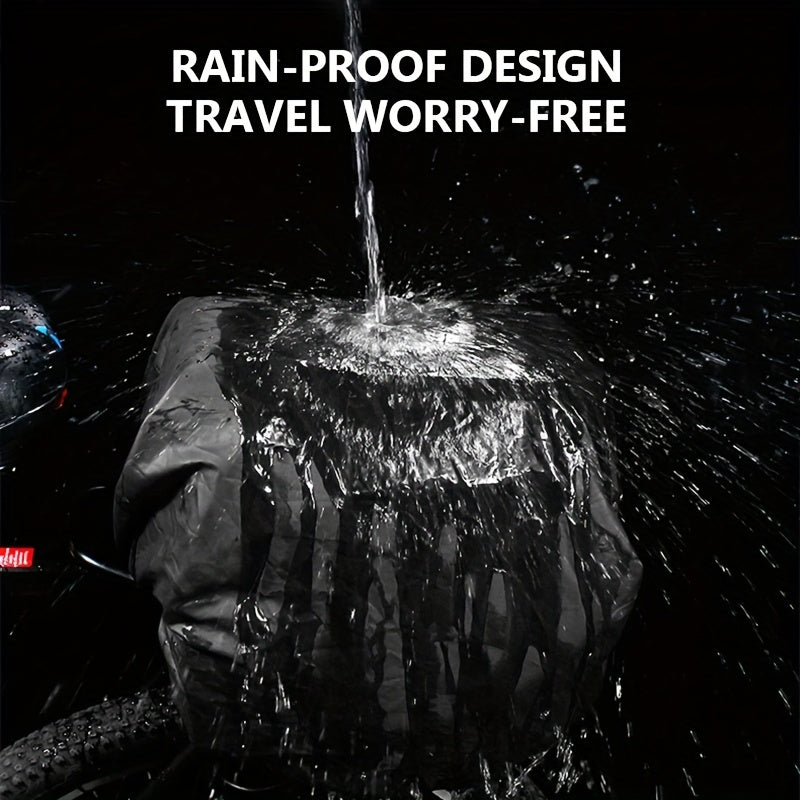 27L Bike Backseat Bag Rear Pack Waterproof Mountain Bike Saddle Rack Trunk Bag