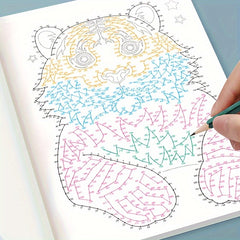 3 Pack Dot to Picture Drawing Books 3 Levels of Difficulty Painting Workbook