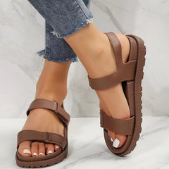 Women's Platform Sandals Hook And Loop Fastener Sports Sandals