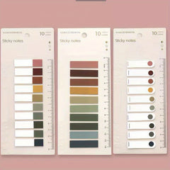 3pcs Adhesive Index Tabs 600 Tabs Ruler Notepad for File Classification