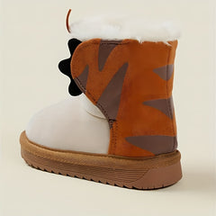 Boys Snow Boots Warm Fleece Cozy Non slip Ankle Boots