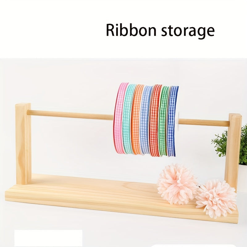 Thread Holder & Ribbon Organizer Storage Rack - Sewing & Gift Wrapping