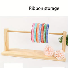 Thread Holder & Ribbon Organizer Storage Rack - Sewing & Gift Wrapping