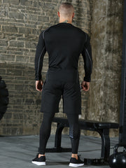 Men's 3 Piece Compression Suit Set for Sports & Fitness