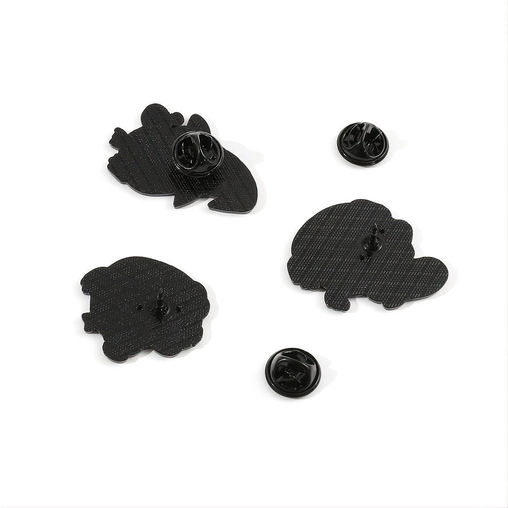 Cute Frog Metal Oil Drip Brooch for Kids