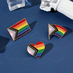 Rainbow Series Enamel Pin Metal Badge Backpack Clothing Accessories