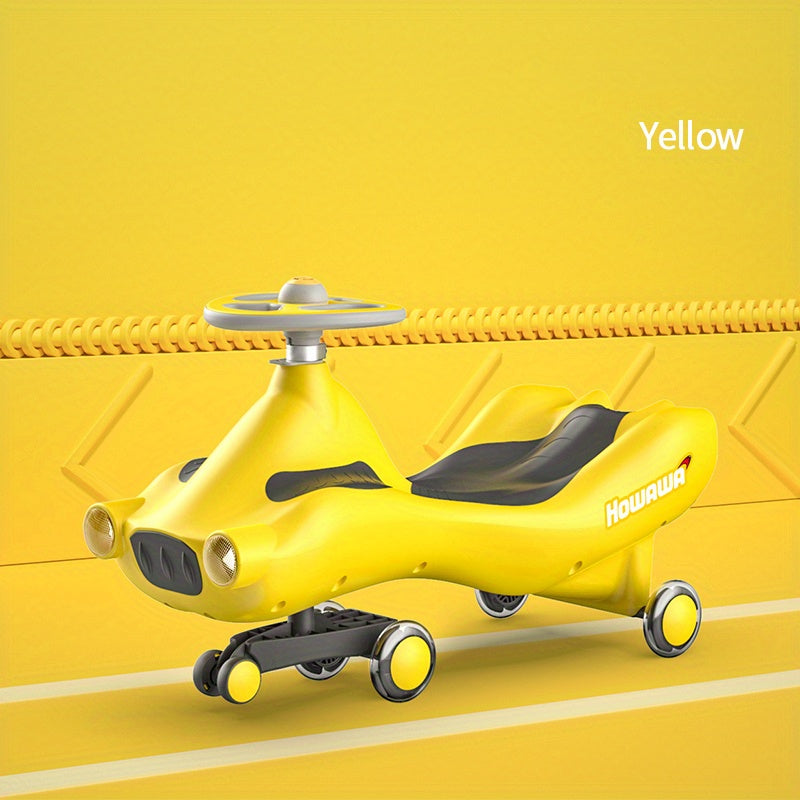Kids Twisted Car with Music Light Silent Swing Car
