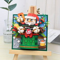 Santa Miku 3D Print Blocks Holiday Decor Birthday Gift