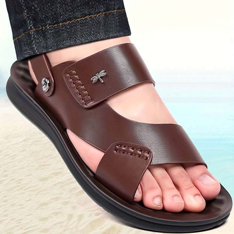 Men's Lightweight Open Toe Slip On Sandals Anti Skid Summer Beach Shoes