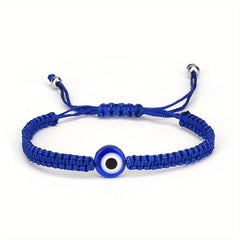 Devil's Eye Theme Braided Anklet Adjustable Ankle Bracelet