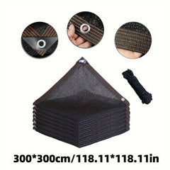 Canvas & Plastic Sunshade Net Construction Roof Balcony Sunscreen
