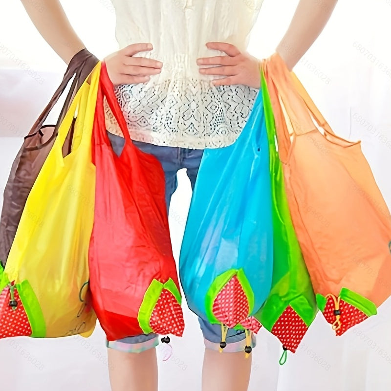Strawberry Folding Shopping Bag Portable Eco Friendly Grocery Bag