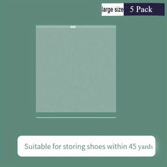 5PCS Dust Proof Transparent Moisture-proof Shoe Storage Bag Cover