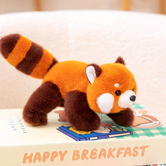 Lesser Panda Plush Toy Raccoon Doll Can Pose in Three Different Positions