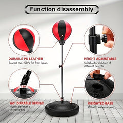 Boxing Ball Set with Stand and Gloves
