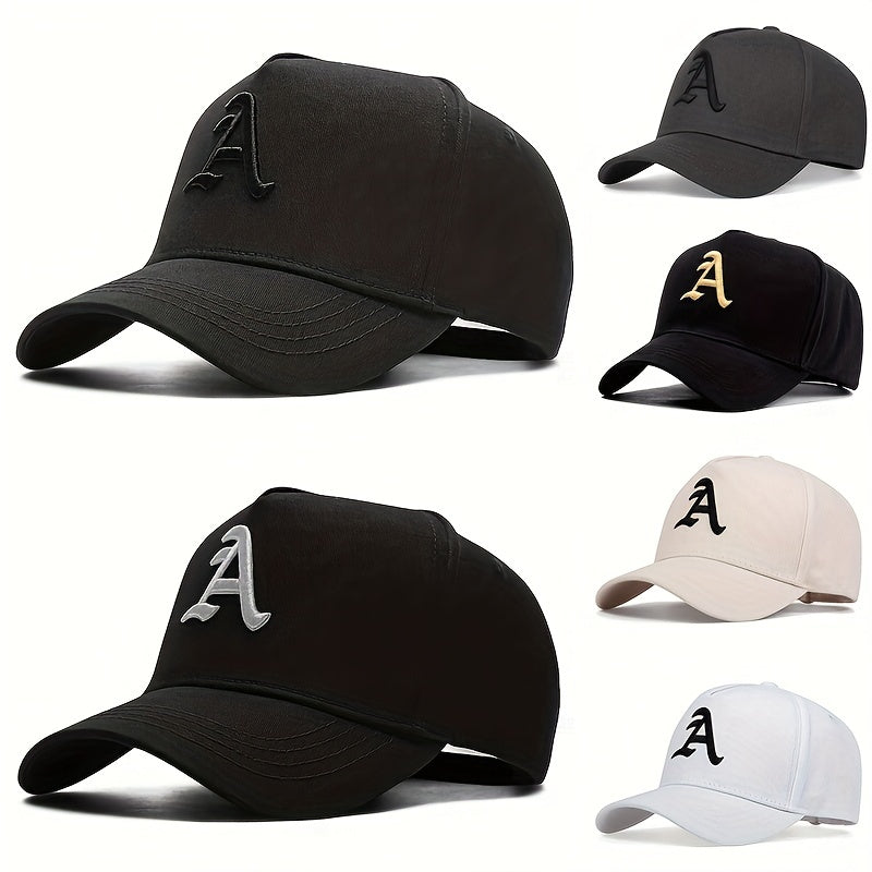 Gothic A Embroidery Baseball Cap Unisex Hip Hop Sun Hat Adjustable