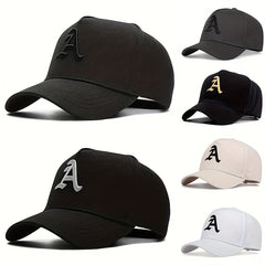 Gothic A Embroidery Baseball Cap Unisex Hip Hop Sun Hat Adjustable