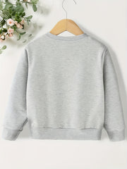 Leopard Heart Pumpkin Print Sweatshirt Top for Girls