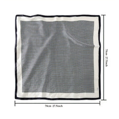 Silk Feeling Head Scarf for Women Lightweight Square Bandanas