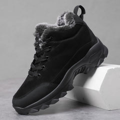Men's Warm Fleece Anti-skid Snow Boots Outdoor Hiking Shoes