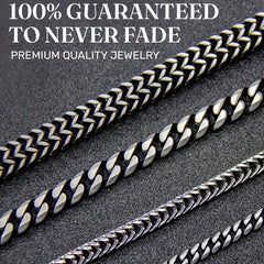 Cuban Unique Silver Pendant Necklace for Him