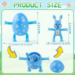 Stretch Egg Rabbit Toy with Suction Cups