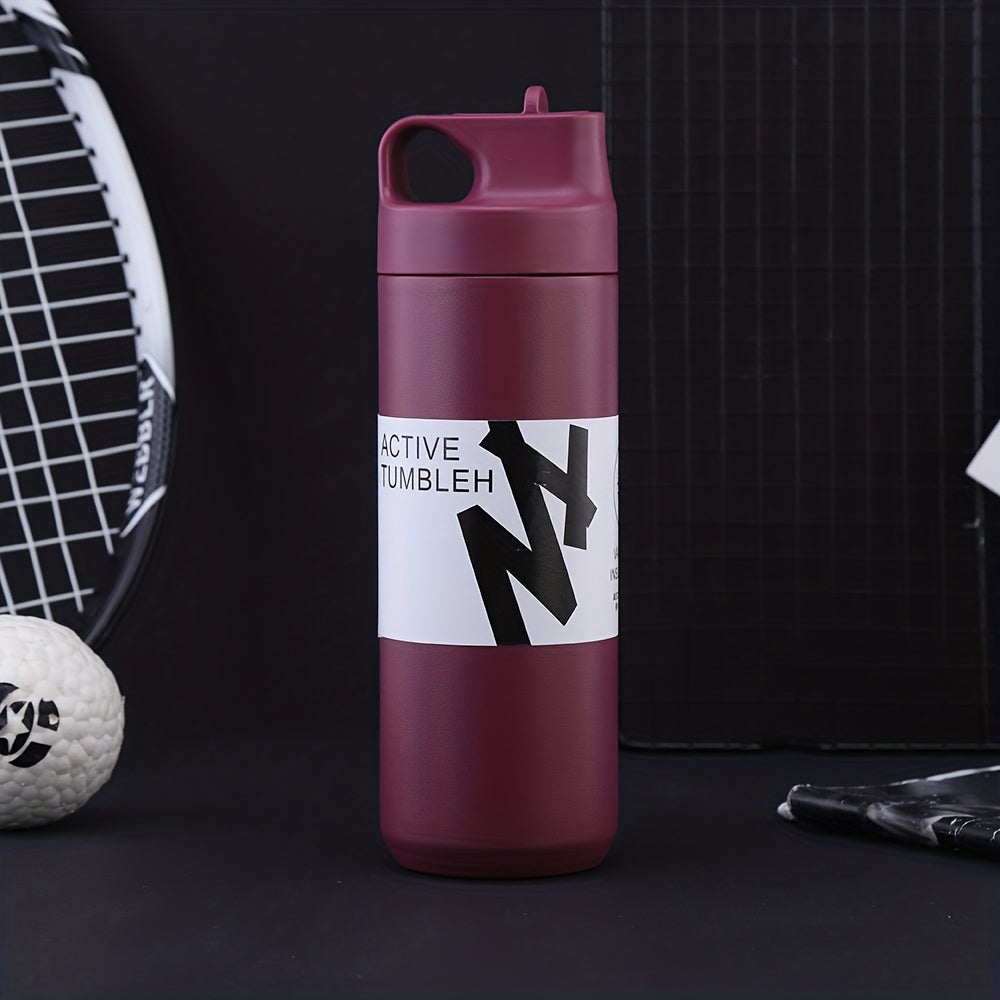 Large Capacity Leakproof Water Bottle with Straw for Outdoor Sports