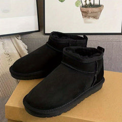 Women's Snow Boots Plush Lined Slip On Short Boots
