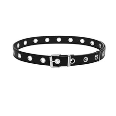Eyelet Strap Punk Belt For Jeans Pants