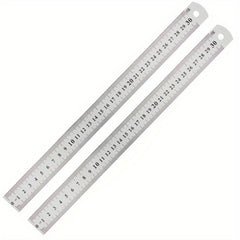 12in Stainless Steel Ruler for Student School Office