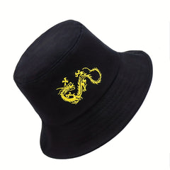 Yellow Dragon Fisherman Hat Bucket Hat for Outdoors