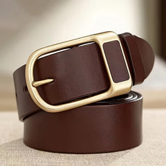 Men's Leather Belt Pin Buckle Casual Youth Belt